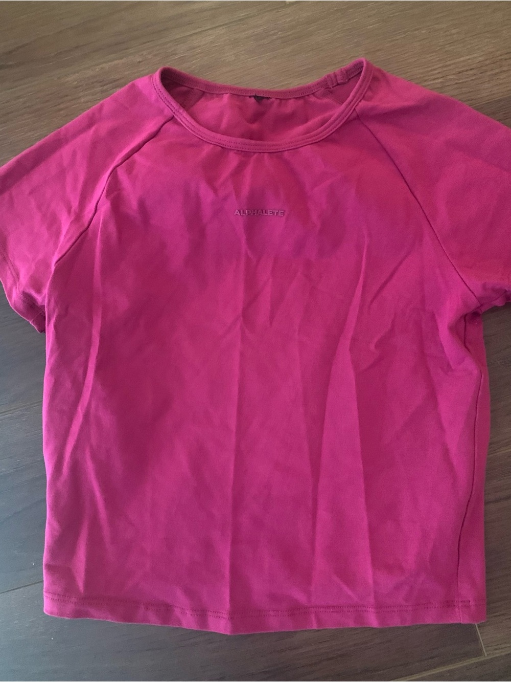 Alphalete Short Sleeve Tee - Hot Pink